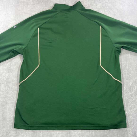 Baylor Bears Under Armour Mens XXL Green Quarter 1/4 Zip Pullover Shirt - Picture 6 of 10